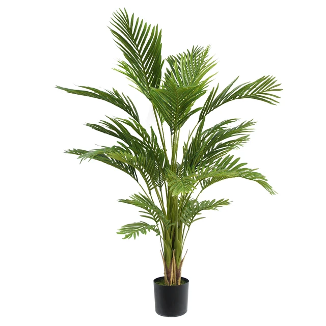 Alt view image 2 of 6 - Artificial Tree, Green, Iron and Plastic, Flowers Plants