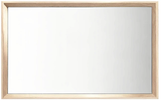 Alt view image 5 of 5 - 30 Rectangle Effect Wall-Mounted Mirror, Wood, Glass