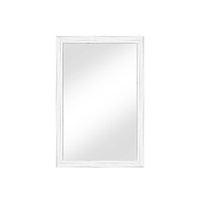 Alt view image 3 of 5 - 20 Rectangle Effect Wall-Mounted Mirror, White, Glass