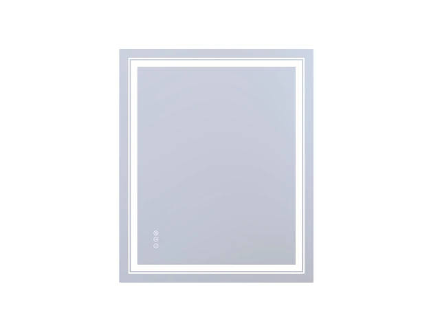 Alt view image 4 of 5 - 36 30 in LED RGB Mirror with RGB Lighting, Defogger and Dimmable Color Temperature Frameless Design ETL Listed, Silver