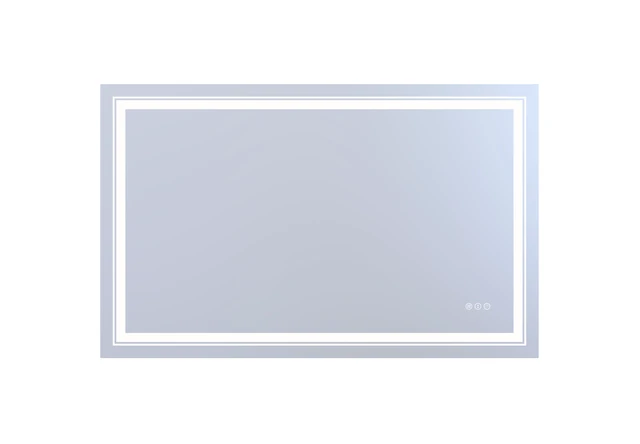 Alt view image 5 of 5 - 48 30 in LED RGB Mirror with RGB Lighting, Defogger and Dimmable Color Temperature Frameless Design ETL Listed, Silver