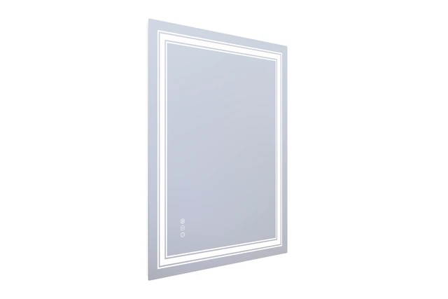 Alt view image 5 of 5 - 36 28 in LED Mirror with Defogger and Dimmable, Color Temperature Frameless Design ETL Listed, Silver, Tempered Glass