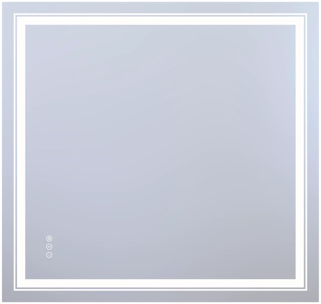 Main image of 38 in LED Mirror with Defogger and Dimmable, Color Temperature Frameless Design ETL Listed, Silver, Tempered Glass