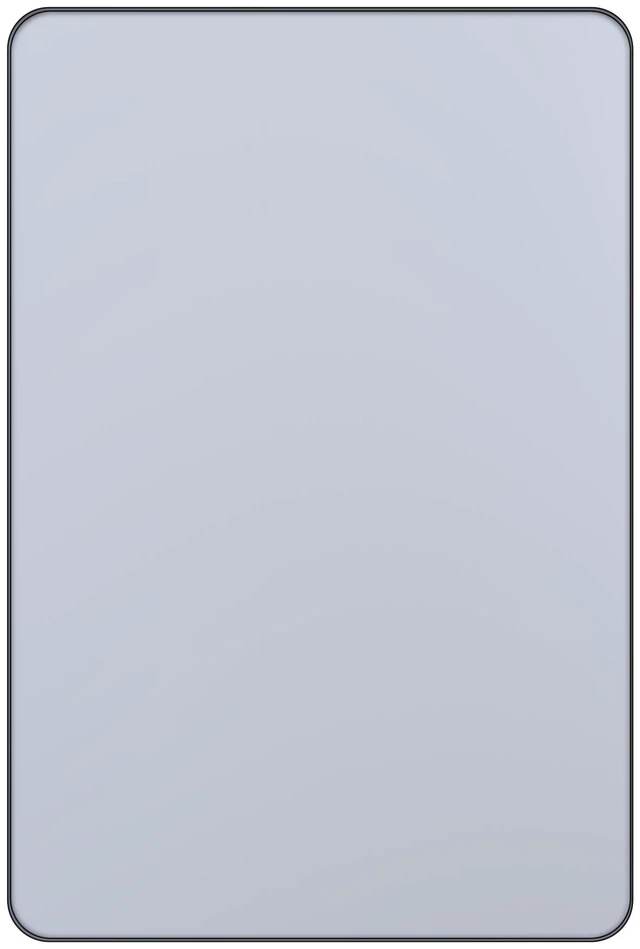 Main image of 30 20 in Frame Mirror, Wall Mounted Design Closed Corner Frame, Black, Tempered Glass and Sheet Metal, Mirrors