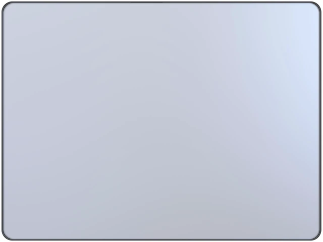 Alt view image 5 of 5 - 40 30 in Frame Mirror, Wall Mounted Design Closed Corner Frame, Black, Tempered Glass and Sheet Metal, Mirrors