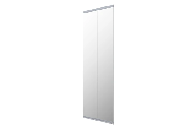 Alt view image 3 of 5 - Inch Yoga Mirror, Frameless Wall Mounted Yoga Mirror, Silver, Tempered Glass and Sheet Metal, Full Length