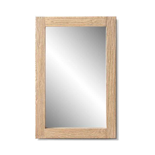 Alt view image 4 of 7 - Langford 47 Inch Solid Reclaimed Elm Wall Mirror, Heritage Reclaimed Elm, Light Brown