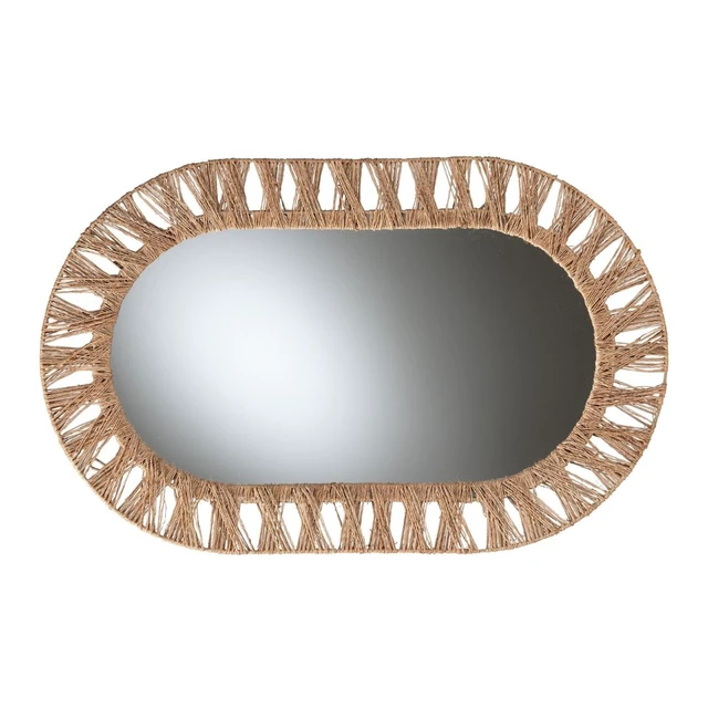 Alt view image 2 of 5 - Bohemian Metal and Seagrass Accent Wall Mirror, Brown, Jute