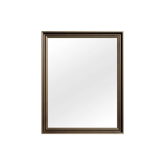 Alt view image 4 of 6 - 16 Rectangle Retro Effect Wall-Mounted Mirror, Copper, Glass