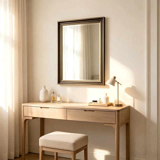 Alt view image 5 of 6 - 16 Rectangle Retro Effect Wall-Mounted Mirror, Copper, Glass