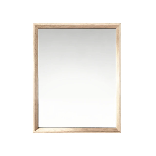 Alt view image 3 of 5 - 16 Rectangle Effect Wall-Mounted Mirror, Wood, Glass
