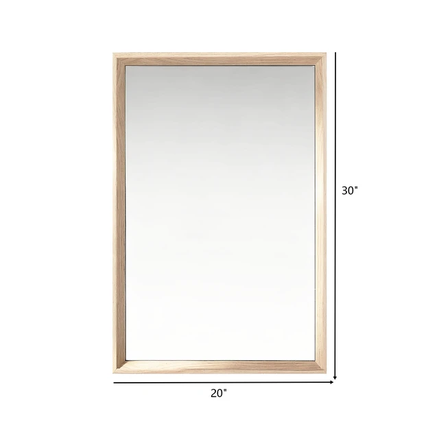 Alt view image 2 of 5 - 20 Rectangle Effect Wall-Mounted Mirror, Wood, Glass