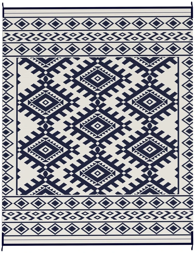 Main image of Outdoor Rug for Patio, 8 Waterproof Large Mat Reversible Plastic Straw Rug for Decor Portable Outside Camping Area