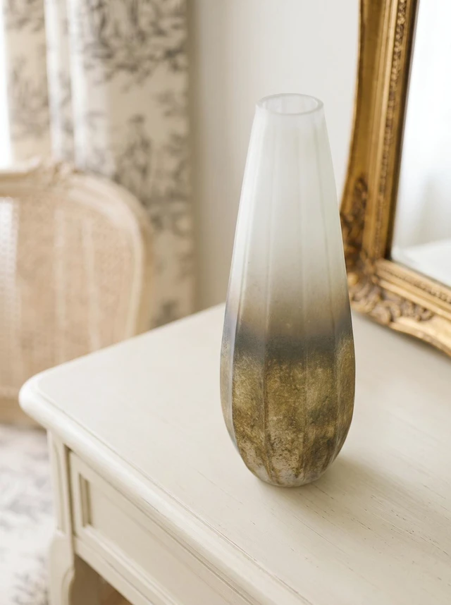 Main image of 15 Inch Glass Vase for Decor, Flower Vase Table Centerpieces, Multicolor, Jars