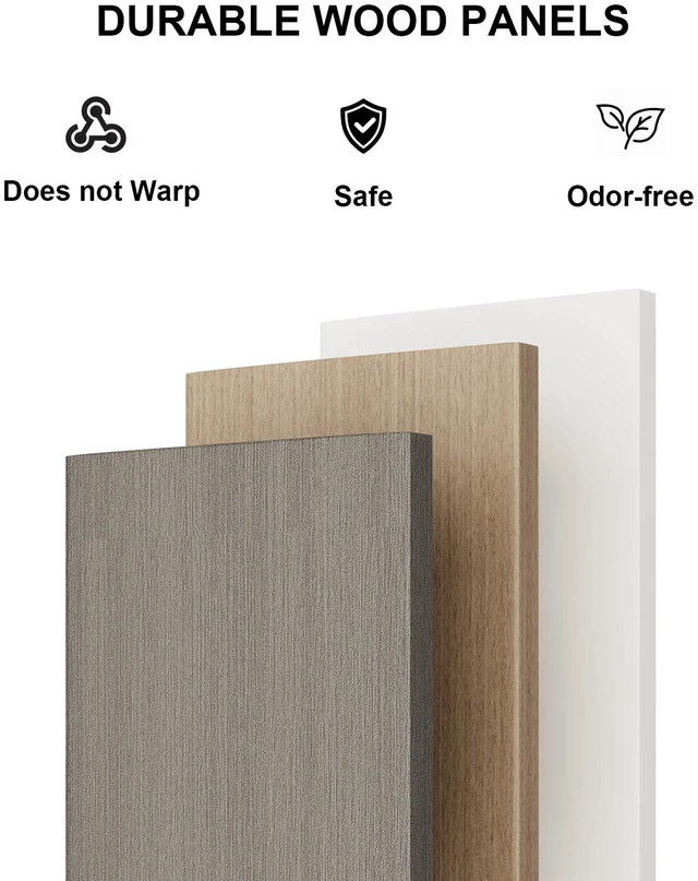 Alt view image 5 of 7 - Freestanding Divider with Storage Shelves, Slatted Partition Bookcase Decorative Privacy Divider for Living Entryway