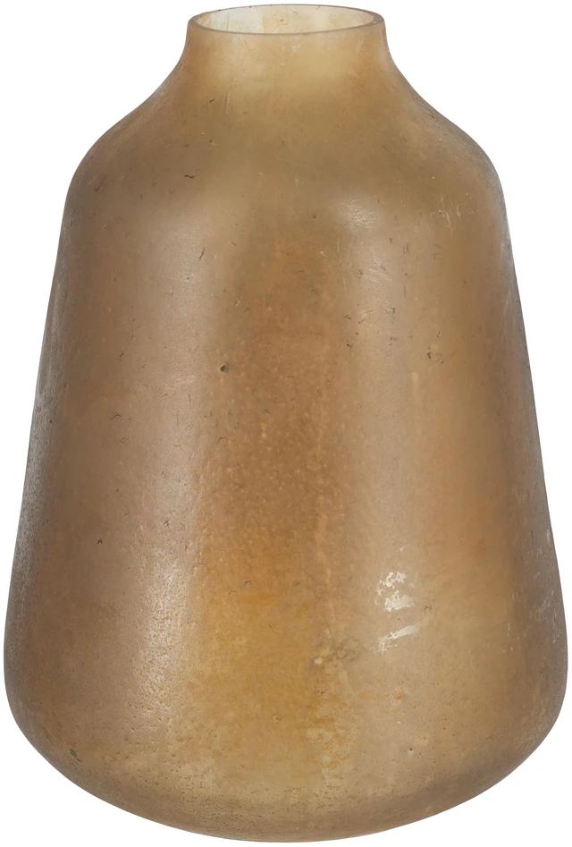Main image of 9 Inch Glass Vase for Decor, Flower Vase Table Centerpieces, Amber, Jars