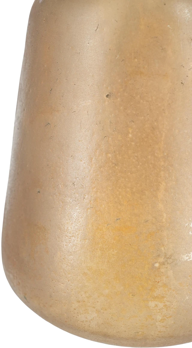 Alt view image 5 of 7 - 9 Inch Glass Vase for Decor, Flower Vase Table Centerpieces, Amber, Jars