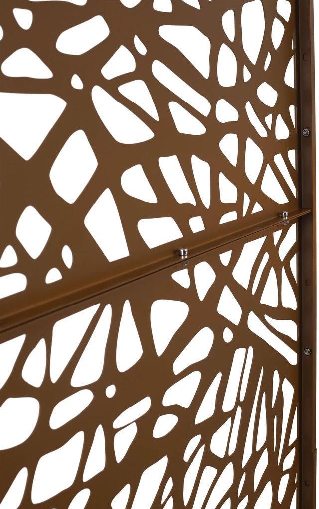 Alt view image 7 of 7 - Outdoor and Indoor Privacy Screen Metal Privacy Screen Inch×48 Inch, Freestanding Decorative for Deck Patio Fence