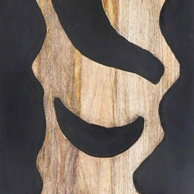 Alt view image 2 of 5 - Wall Art Spaces Handcrafted Wooden Wall Decor 16, Black Brown, Wood, Décor