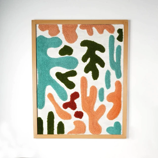 Main image of Organic Essence Wall Art, Multi, Wood and Fabric, Wall Décor