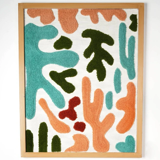 Alt view image 2 of 5 - Organic Essence Wall Art, Multi, Wood and Fabric, Wall Décor