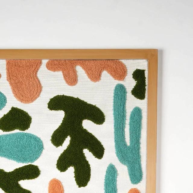 Alt view image 3 of 5 - Organic Essence Wall Art, Multi, Wood and Fabric, Wall Décor