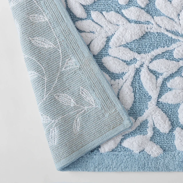 Alt view image 4 of 7 - 24 60 Inch Cotton Tufted Bath Rug, Blue, Rugs