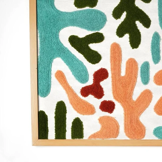 Alt view image 4 of 5 - Organic Essence Wall Art, Multi, Wood and Fabric, Wall Décor