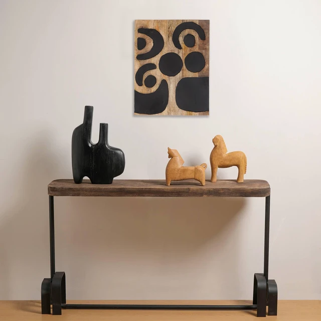 Main image of Wall Art Tree Life Handcrafted Wooden Wall Decor 16, Black Brown, Wood, Décor