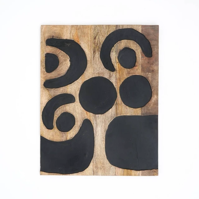 Alt view image 3 of 5 - Wall Art Tree Life Handcrafted Wooden Wall Decor 16, Black Brown, Wood, Décor