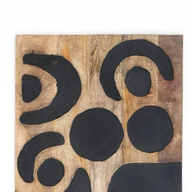 Alt view image 4 of 5 - Wall Art Tree Life Handcrafted Wooden Wall Decor 16, Black Brown, Wood, Décor