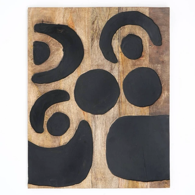 Alt view image 2 of 5 - Wall Art Tree Life Handcrafted Wooden Wall Decor 16, Black Brown, Wood, Décor