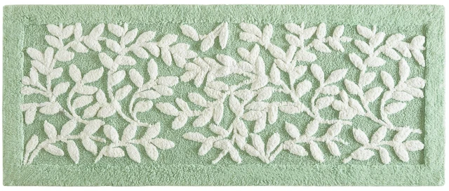 Alt view image 2 of 7 - 24 60 Inch Cotton Tufted Bath Rug, Sage, Sage Green, Rugs