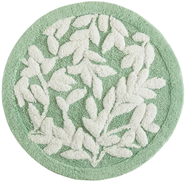 Alt view image 4 of 7 - 25 Inch Cotton Tufted Bath Rug, Sage, Sage Green, Rugs