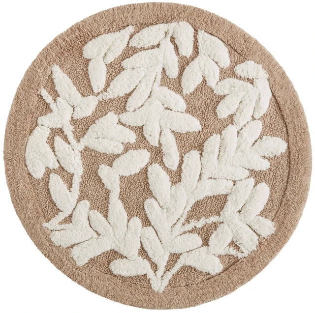 Alt view image 5 of 7 - 25 Inch Cotton Tufted Bath Rug, Mushroom, Rugs