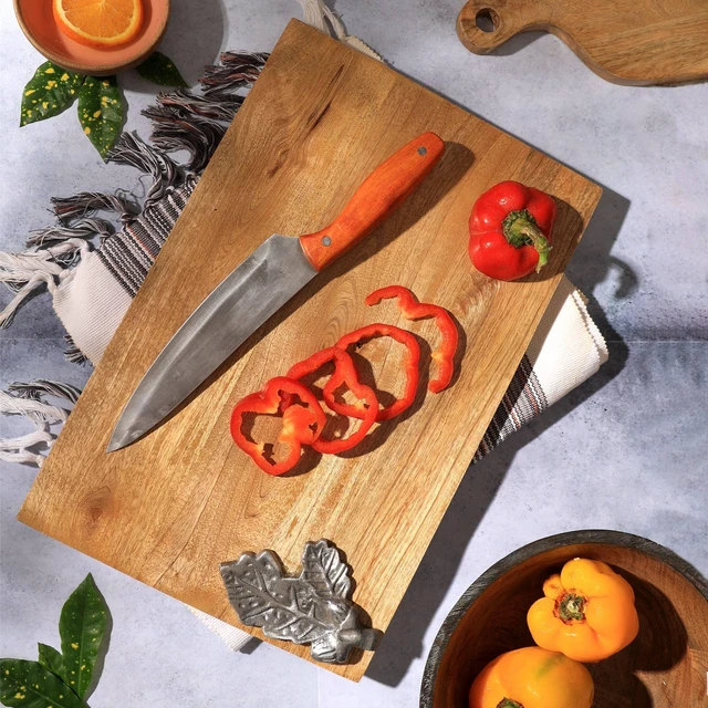 Main image of Leaf Land Wooden Platter, Natural Wood, Wood