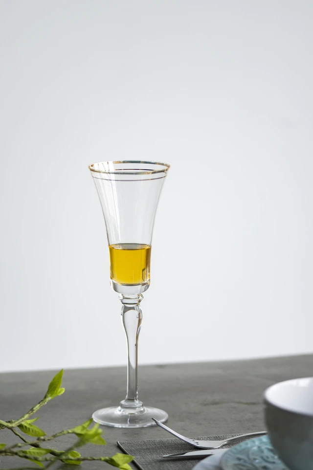 Main image of 9.8 Inch Felicity Flute with Rim, Set 6 oz, Clear, Glass