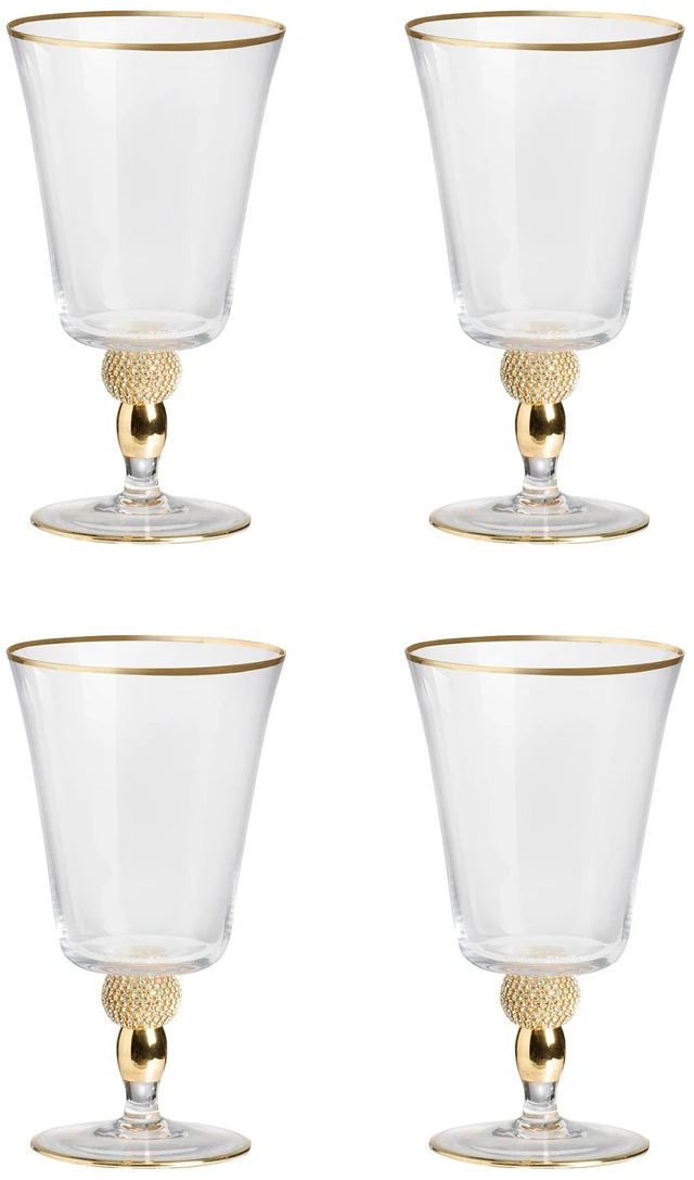 Alt view image 2 of 7 - 4.1 7.5 Inch Goblet with Rim, Set, Clear, Glass