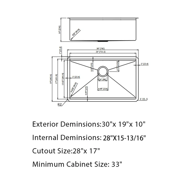 Alt view image 3 of 7 - Gunmetal Workstation Kitchen Sink Inchx 10 Inch Single Bowl Workstation Undermount Kitchen Sink Gauge Stainless
