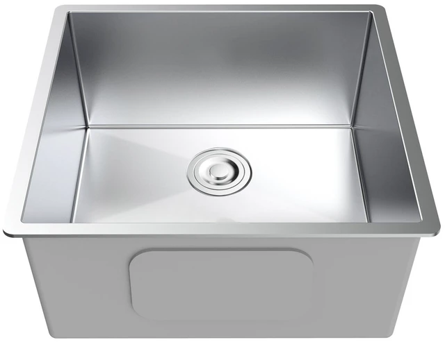 Main image of Undermount Kitchen Sink 17 18 Inch Single Bowl, Stainless Steel Compact Sink, Steel Gray, Stainless