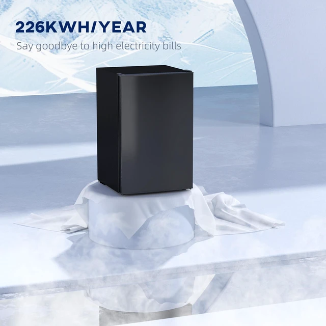 Alt view image 6 of 7 - Mini Fridge with Freezer, ft Small Refrigerator with Adjustable Thermostat Energy Efficient Low Noise Mini