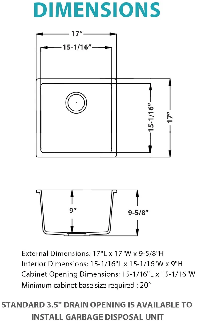 Alt view image 5 of 7 - Quartz Bar Sink Inchx 9 Inch Composite Undermount Bar Sink, Black, Kitchen
