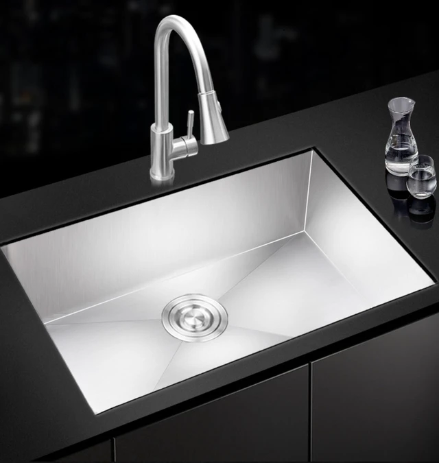 Alt view image 3 of 6 - Undermount Stainless Steel Kitchen Sink, Steel Gray