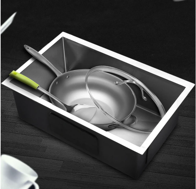 Alt view image 5 of 6 - Undermount Stainless Steel Kitchen Sink, Steel Gray
