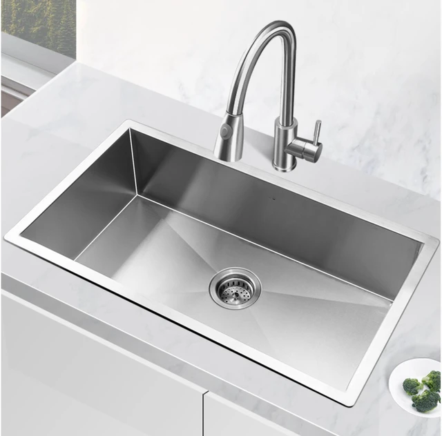 Alt view image 6 of 6 - Undermount Stainless Steel Kitchen Sink, Steel Gray