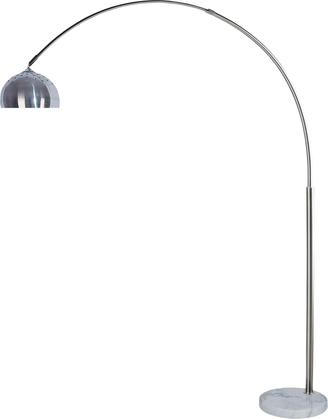 Main image of 81 Inch Steel Arch Floor Lamp, Brushed Nickel, Metal, Lighting Lamps