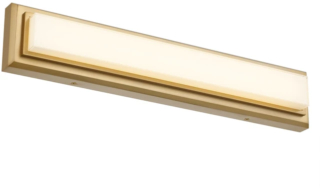 Main image of 24 Inches Integrated LED Vanity Light Bar, Antique Brass, Steel, Lighting