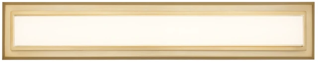 Alt view image 4 of 5 - 24 Inches Integrated LED Vanity Light Bar, Antique Brass, Steel, Lighting