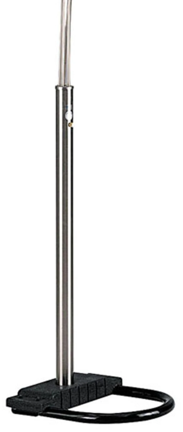Alt view image 3 of 5 - 84 Inch Tall Metal Floor Lamp with Satin Nickel Finish and Adjustable Arch Arms, Brushed Nickel, Lighting Lamps