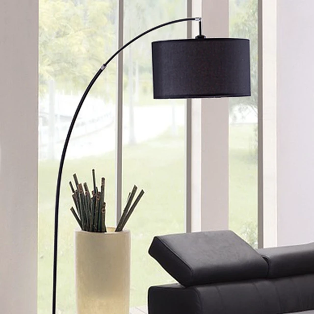 Alt view image 4 of 5 - 86 Inch Tall Metal Floor Arc Lamp Bella, Black, Lighting Lamps